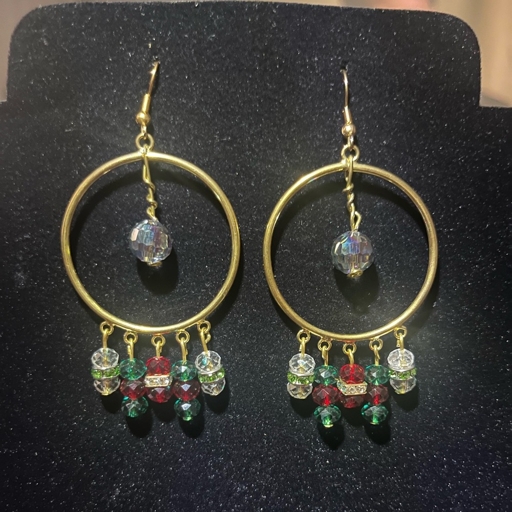 Christmas themed earrings